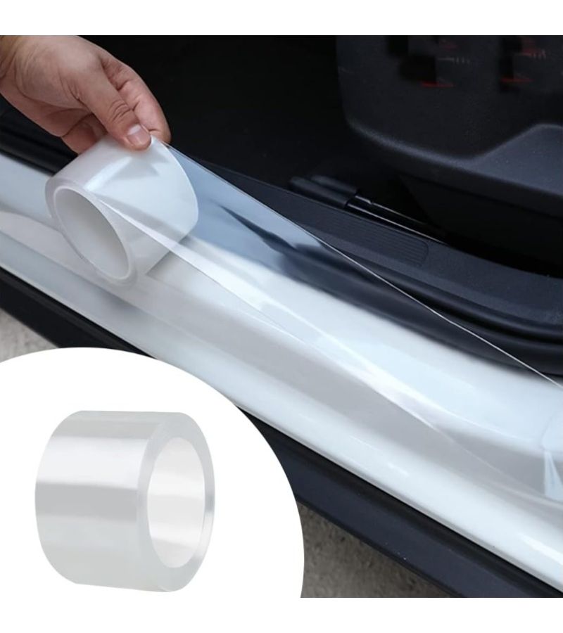 Transparent HD Thickened Car Door Edge Protection Strip 50mm Anti Scratch Rubber Tape - Image 4