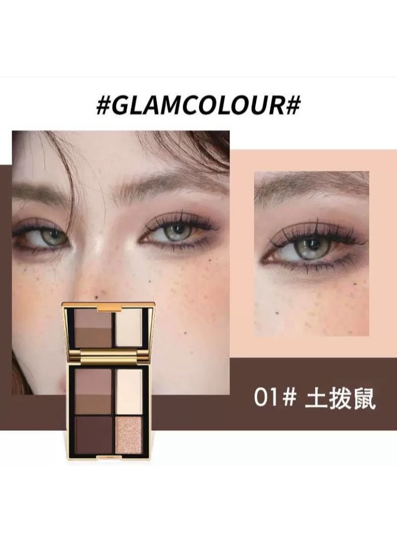 GLAM COLOUR  EYESHADO . 5 COLOUR - PROFEESSIONAL LOOK. 8G - Image 2