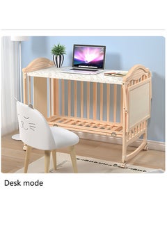 Arabest Baby bed , Solid Wooden Cot Furniture Suitable For New Born Without Mattress, 120*65*98cm  - Image 4