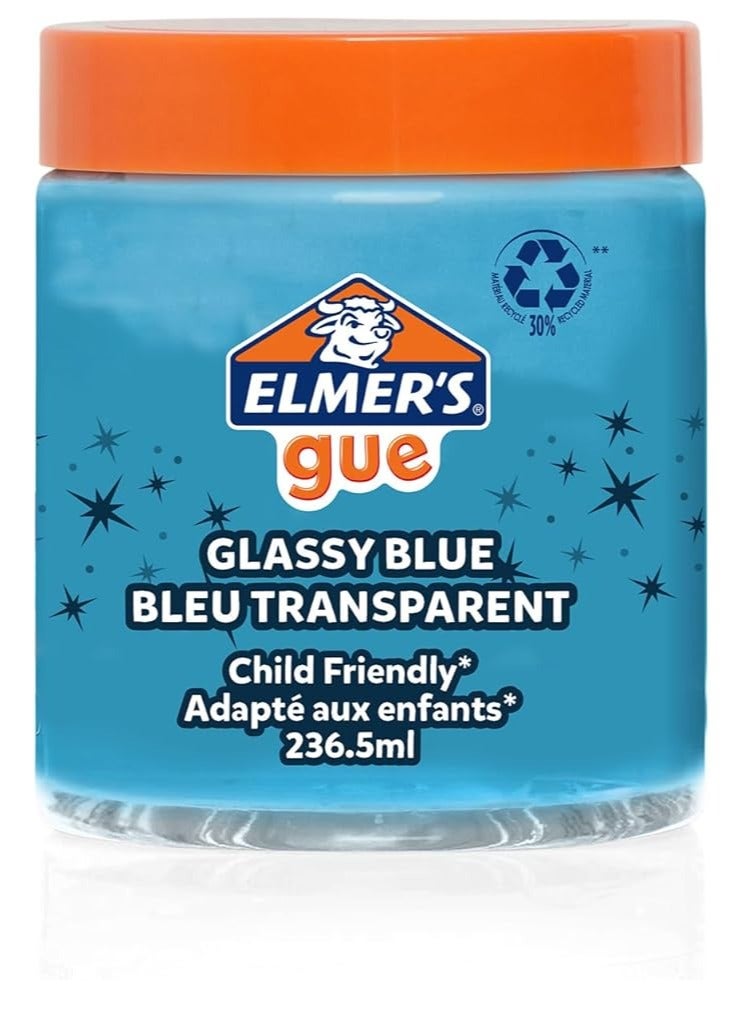Elmers Elmer's Glassy Blue Ready Made Slime Gue 236ml Great for Mixing - Image 1