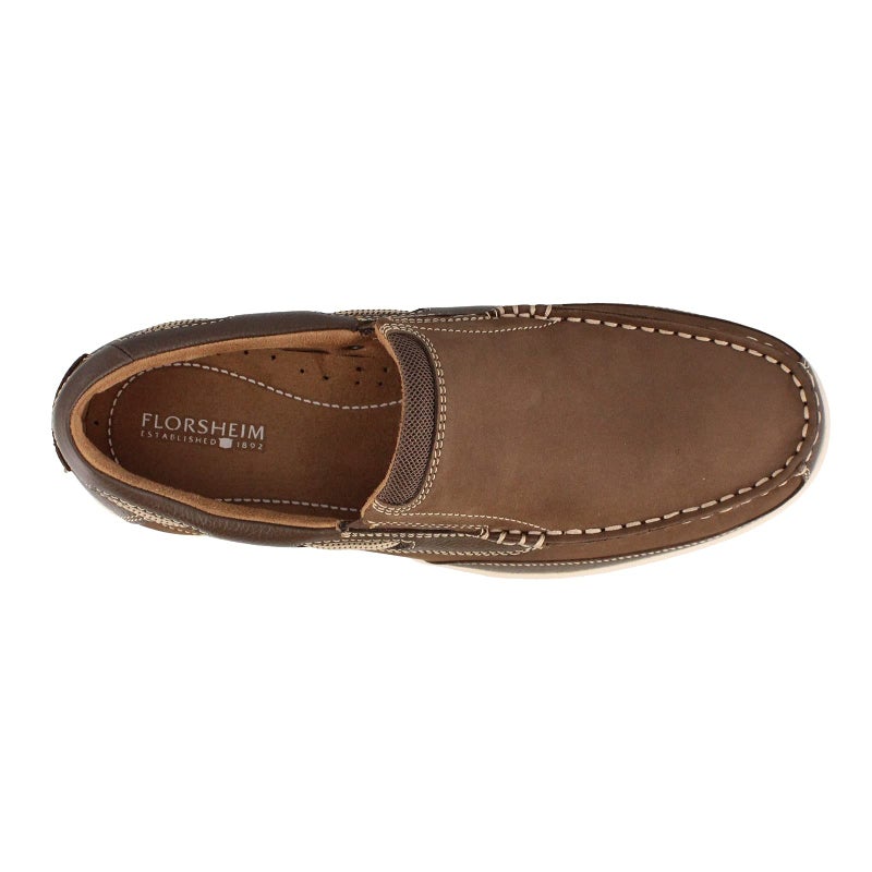 Florsheim Men's, Lakeside Slip-On Brown Nubuck 13 W - Image 3
