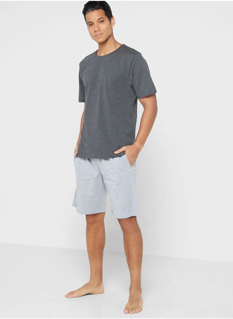 Seventy Five T Shirt And Shorts Nightwear Set