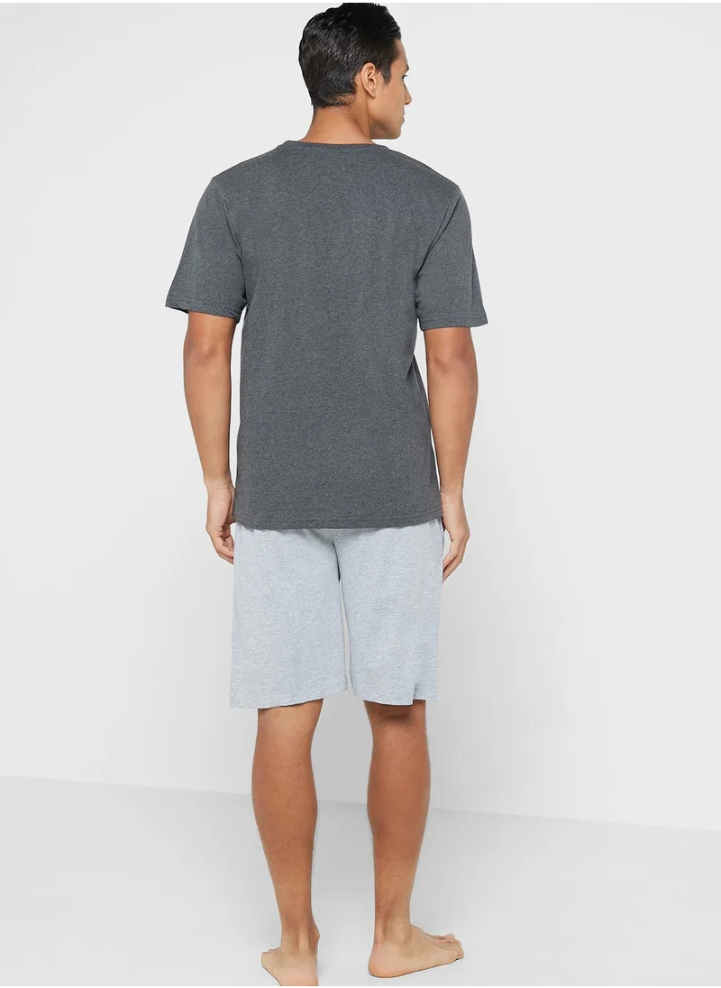 Seventy Five T Shirt And Shorts Nightwear Set