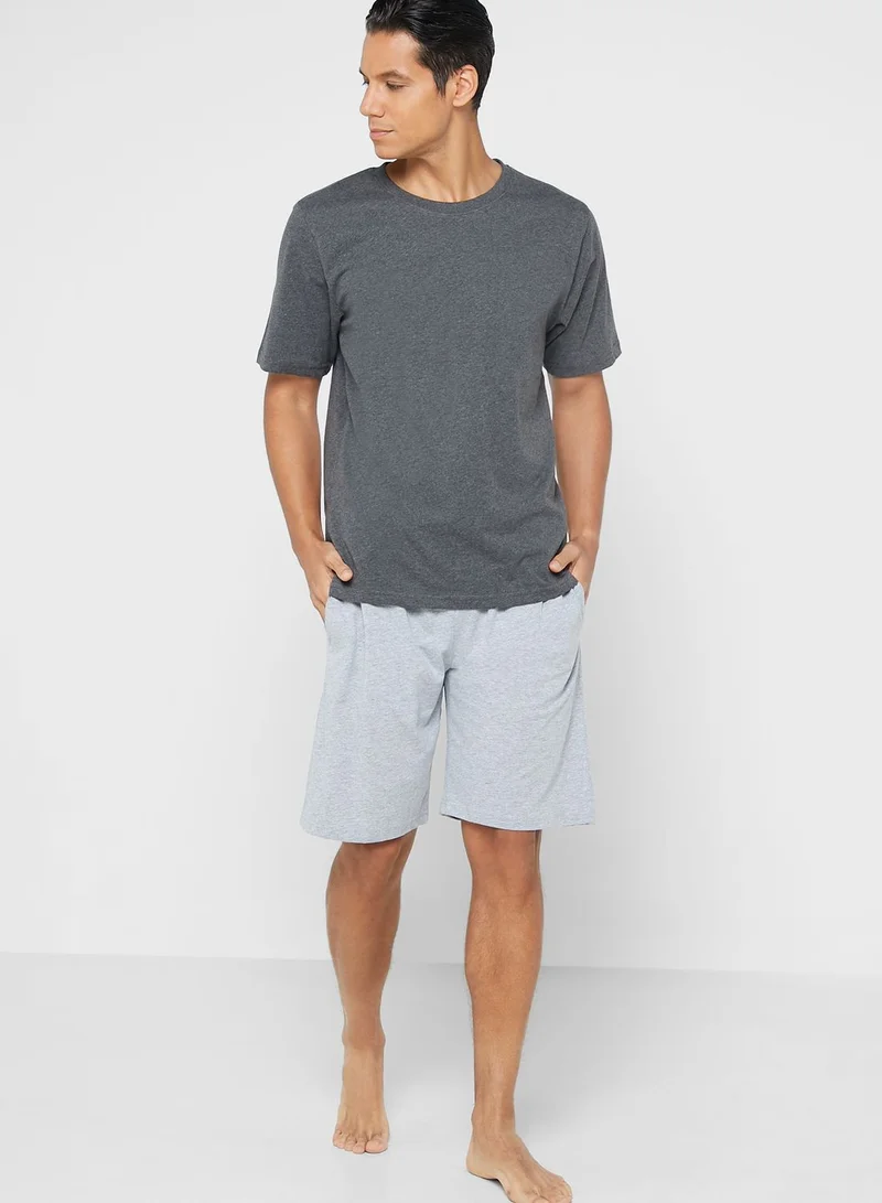 Seventy Five T Shirt And Shorts Nightwear Set