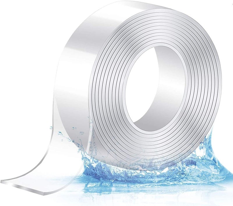 إي سي في في شريط لاصق مزدوج الجوانب من ماجيك إمبروفمنت بطول 3 أمتار، شفاف، لا يترك أثرًا، قابل لإعادة الاستخدام، قابل للغسل، مقاوم للماء، شريط لاصق 3M - Image 1