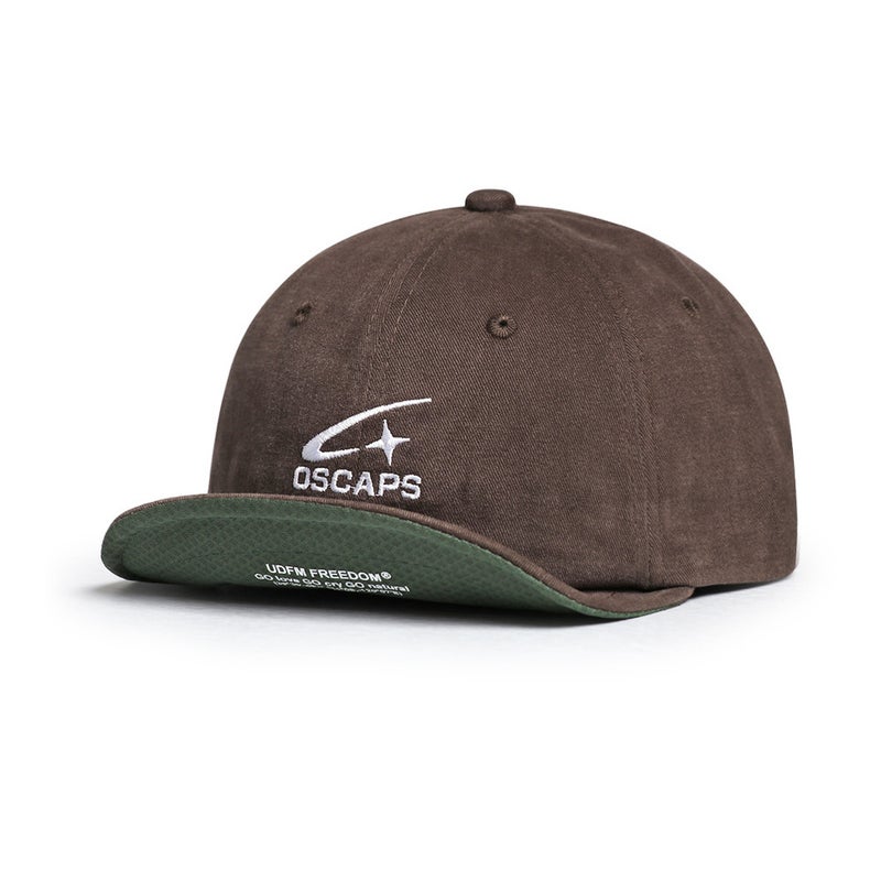 Vintage Short Brim Cap Embroidered Baseball Hat Cotton - Image 1