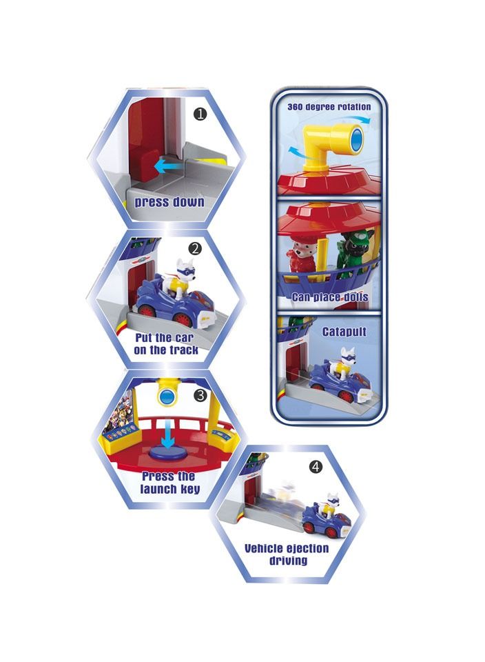 6 Pcs Dog Special Paw Patrol Car Toy Set, 1:55 True Metal Classic Gift Pack Collectible Diecast Vehicles Pull Back Cars, Animal Kingdom Playset for Kids  - Image 3