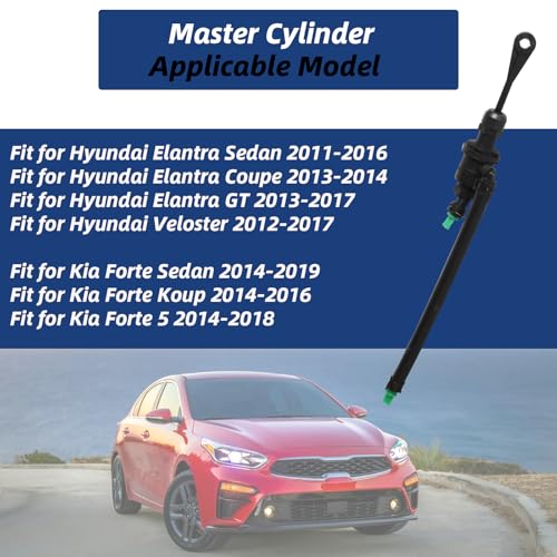 Riyhch Clutch Master Cylinder Compatible with Hyundai Elantra Sedan 11-16, for Coupe 13-14, for GT 13-17, for Veloster 12-17, Fit for Kia Forte Sedan 14-19, for Koup 14-16, for Forte 5 14-18 OE# 416053X100 - Image 2