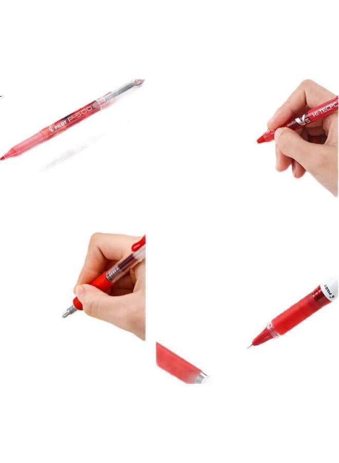 Pilot Retractable Gel Pen, Signature Pen, Colorful, For Students, Exams, And Office Use, Value Pack Of 5 Red Pens - Image 2