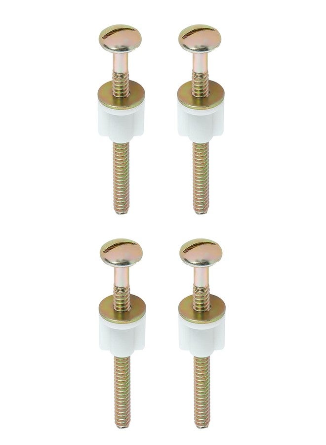 A.I.FORCE Toilet Seat Screws, Steel Seat Hinge Bolts and Nuts, Heavy Duty Fastener with Plastic Nuts and Metal Washers, Hardware Replacement for Top Mount Toilet Hinges (4) - Image 5