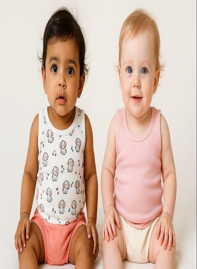 Big Softies مجموعة بيج سوفتيز للأطفال، 5 قطع من الفانيلات القطنية العضوية | تصميم فيل | 100% عضوي | قطن مضلع | فائق النعومة، قابل للتمدد، ومسامي | عبوة من 5 قطع (مقاسات: 12 شهرًا، 18 شهرًا) - Image 3