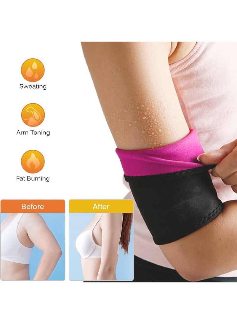Generic Yoga Body Shaping Arm Band,Arm Trimmers Wraps Slimmer Arms Sweat Neoprene Armbands Sauna Waist Trainer Gym Exercise Compression Bands for Running Jogging Exercise  - Image 5