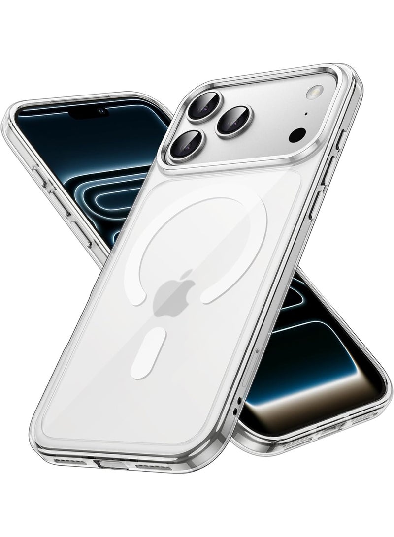 ARMOR Case Cover for iPhone 17 Pro Max 6.9inch, Compatible with MagSafe, Scratch-Resistant Back, Anti-Scratch Clear Back Magnetic Phone Cover - Image 1