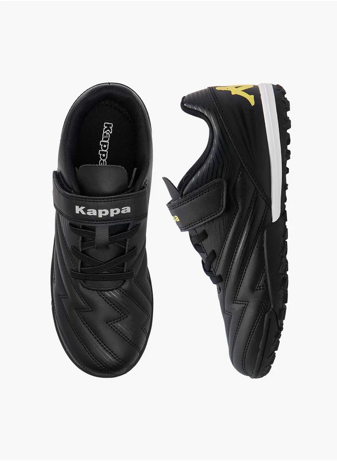 Kappa Boys' Quilted Football Shoes with Hook and Loop Closure