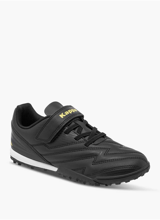 Kappa Boys' Quilted Football Shoes with Hook and Loop Closure