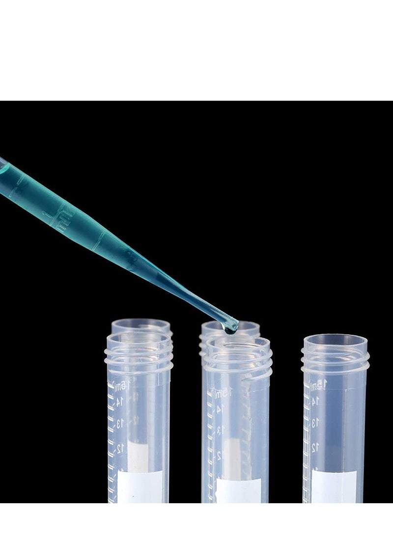 SYOSI - 100PCS 3ML Pipettes, Disposable Pasteur Pipette, Eye Dropper, Plastic Liquid Droppers for Essential Oils, Graduated, Dispensing, Measuring, Watering, Interval 0.5ml, Clear - Image 1