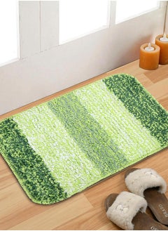 Status Contract Microfiber Striped Anti-Skid Set of 2 Bathmats, 38 X 58 Cm  - Image 1