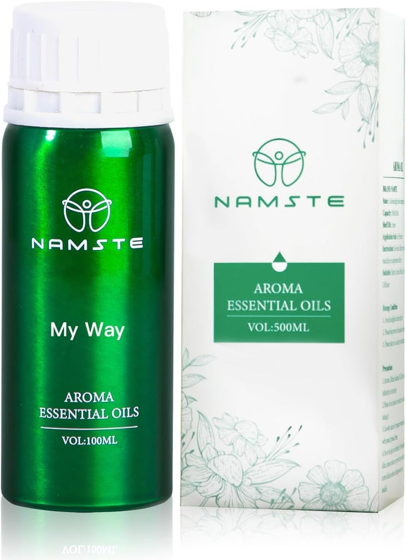 NAMSTE زيت My Way الأساسي 100 مل | زيت عطري فاخر للناشرات مزيج من الهيل والبنفسج والمسك لتحسين المزاج - Image 1