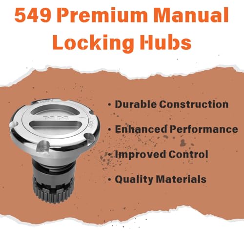 Mile Marker 549 Pair of Premium Manual Locking Hubs fits 2005 2020 F250 F350 F450 F550 - Replaces Original Equipment Manual or Automatic Hubs - High Performance - Durable Metal Construction - Image 3
