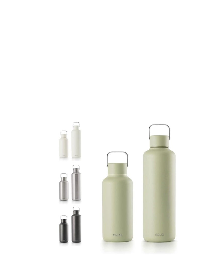 EQUA Timeless Stainless Steel Water Bottle BPA Free Leak Proof Durable Multi functional 1000ml - Image 2