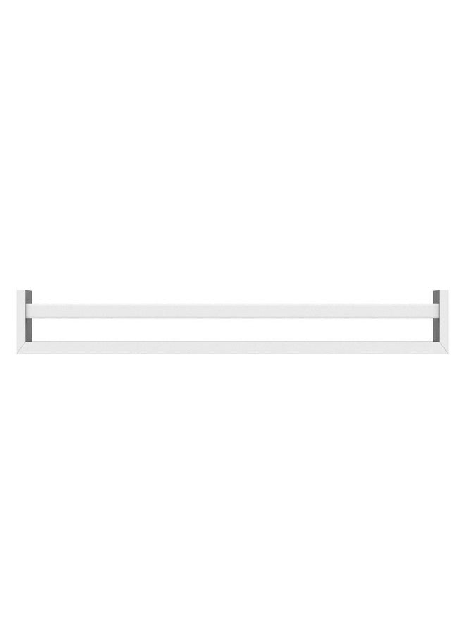 والنيتشر رفوف كتب Wallniture Utah بيضاء اللون مقاس 32 بوصة، تُثبّت على الحائط، رفوف كتب خشبية عائمة لغرفة الأطفال، طقم من قطعتين - Image 4