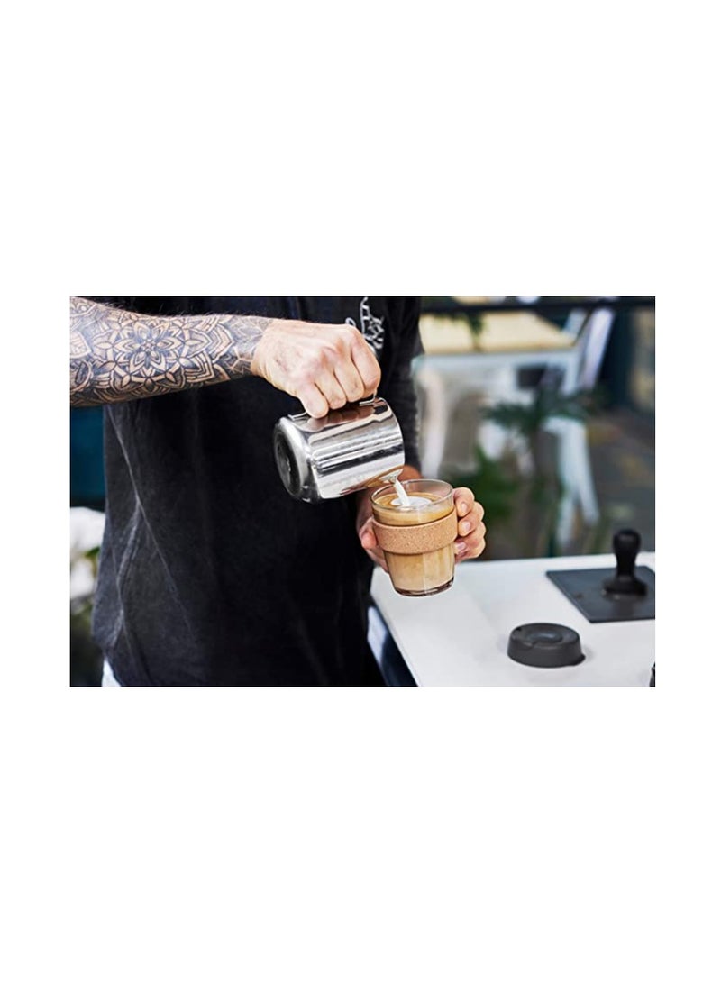 KeepCup Brew Cork - Reusable Coffee Cup Tempered Glass and Natural Cork, M 12oz/340ml - Filter - Image 4