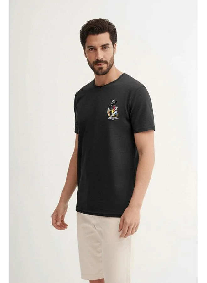 Bad Bear Hurt Black Men's Printed T-Shirt.