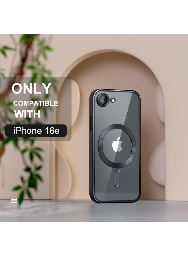 بورتوني غطاء حماية شفاف خفيف الوزن فائق النحافة لهاتف iPhone 16e 2025، يدعم تقنية MagSafe، مع زجاج مقسّى لهاتف iPhone 16e مقاس 6.1 بوصة - Image 2