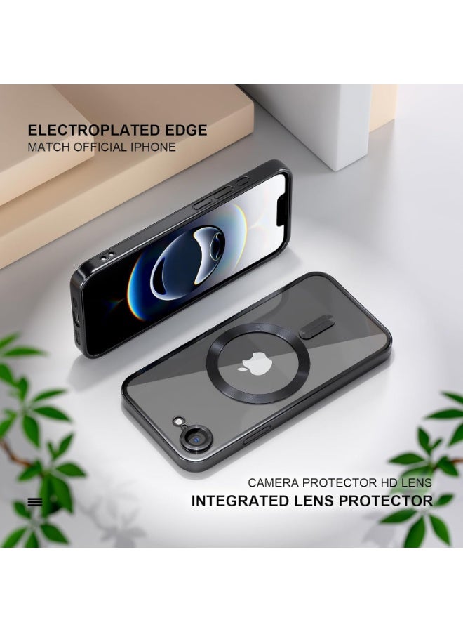 بورتوني غطاء حماية شفاف خفيف الوزن فائق النحافة لهاتف iPhone 16e 2025، يدعم تقنية MagSafe، مع زجاج مقسّى لهاتف iPhone 16e مقاس 6.1 بوصة - Image 4