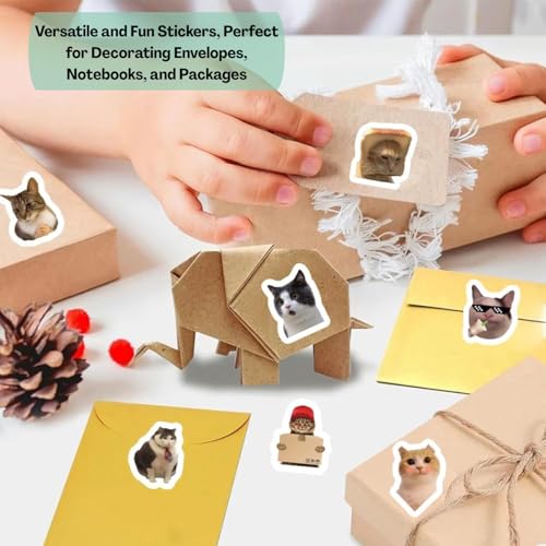 Flavizo 500pcs Cat Stickers for Kids & Adults – Decorative Cartoon Stickers for Crafts, Scrapbooking, Rewards, DIY Journals, Water Bottles, Laptops, Party Favors & School Supplies - Image 5