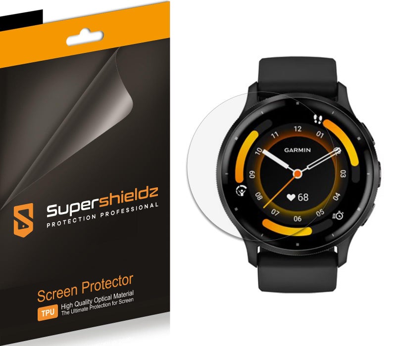 Supershieldz (3 Pack) Designed for Garmin Venu 3 Screen Protector, High Definition Clear Shield (TPU) - Image 1