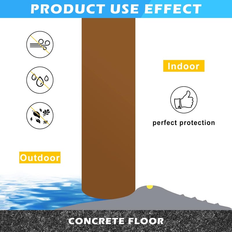 Papillon Universal Garage Door Bottom Threshold Seal Strip - Weatherproof Rubber DIY Weather Stripping Replacement (20Ft, Grey) - Image 3