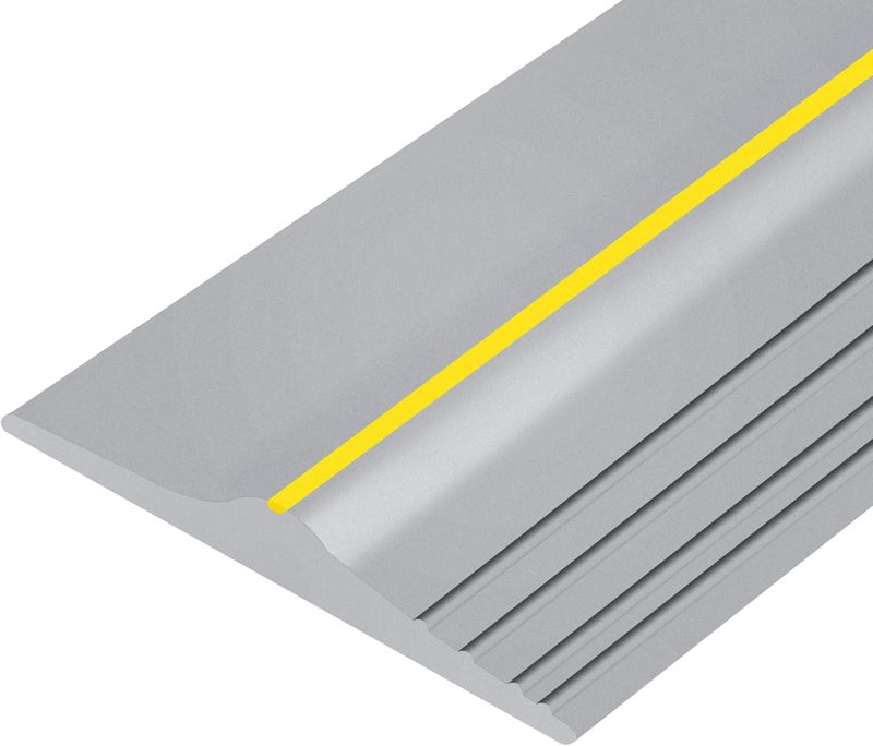 Papillon Universal Garage Door Bottom Threshold Seal Strip - Weatherproof Rubber DIY Weather Stripping Replacement (20Ft, Grey) - Image 1