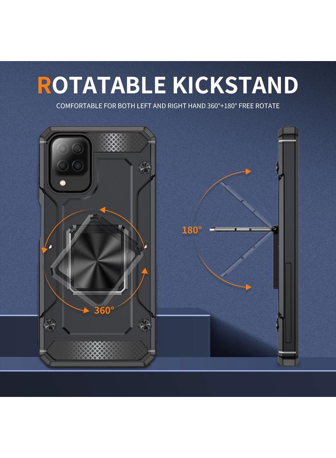 erorex Case For Samsung Galaxy A12 5G Shockproof Metal Holder Phone Case - Image 3