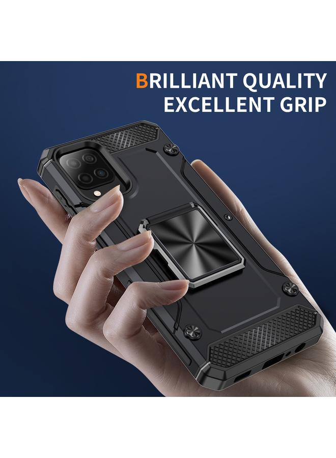 erorex Case For Samsung Galaxy A12 5G Shockproof Metal Holder Phone Case - Image 4