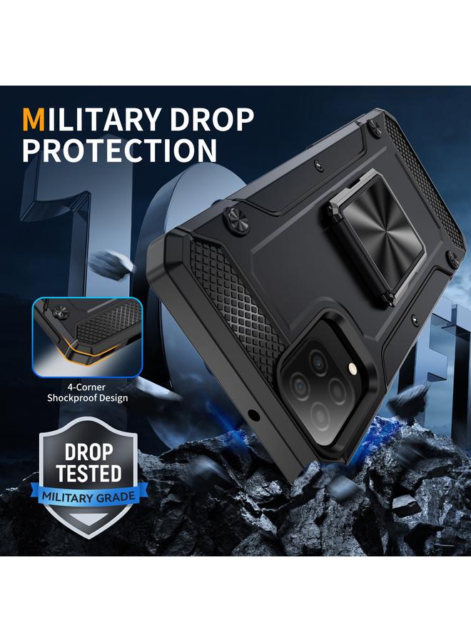 erorex Case For Samsung Galaxy A12 5G Shockproof Metal Holder Phone Case - Image 2