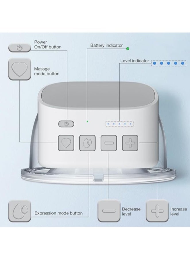 S9 Wearable Breast Pump, Hands Free Electric Breast Pump,2 Modes and 5 Levels - Image 5