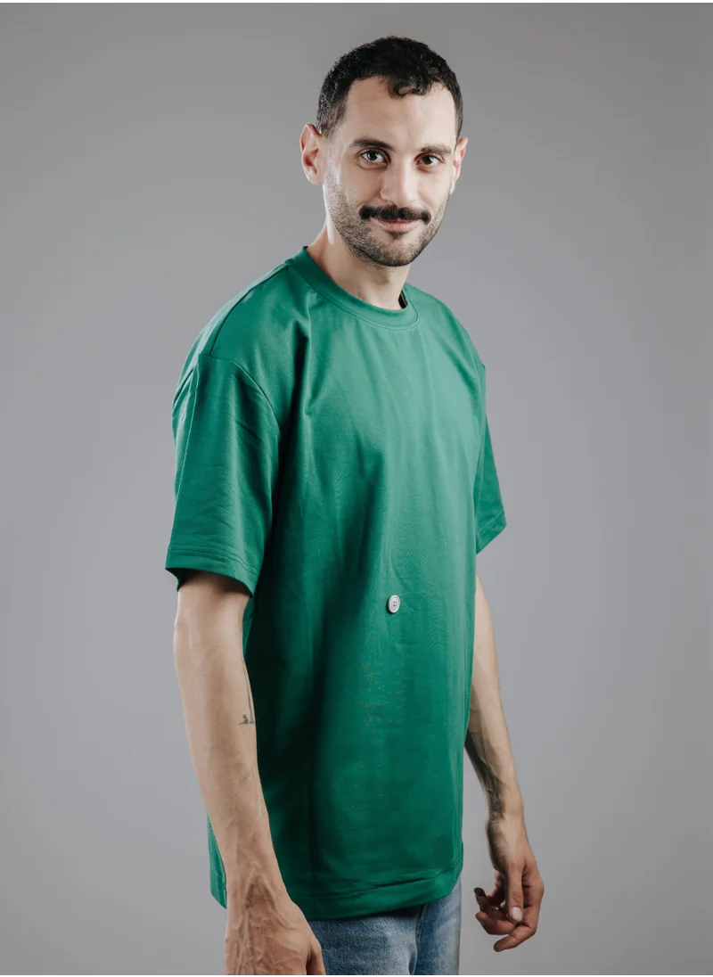 سناج فيس Snugface The Button Oversized Tshirts, Green, SF15-6GRN-L