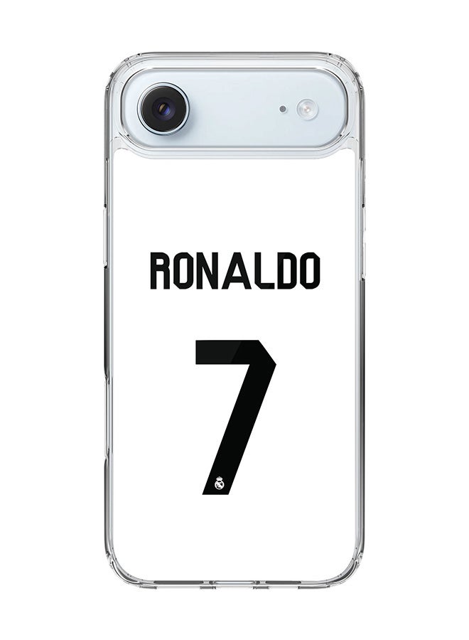 Stylizedd Classic Clear MagSafe Case for iPhone 17 Air , Hybrid Soft Case Flexible Edges Anti Drop TPU PC Gel Thin Transparent Cover [ Designed for iPhone 17 Air ] - Ronaldo Real Jersey