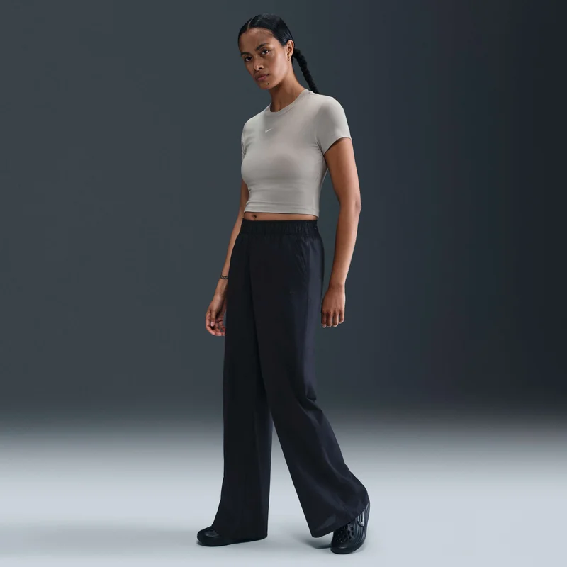 Nike Grey Women's Sportswear Chill Knit Crop Top for Women | Best Price UAE