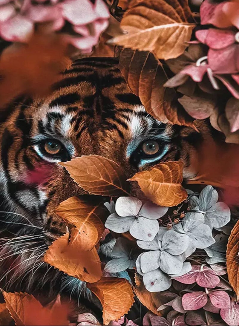 STRATEG Craft Kts DIY 5D Round Diamond Painting Multicolor - Image 1