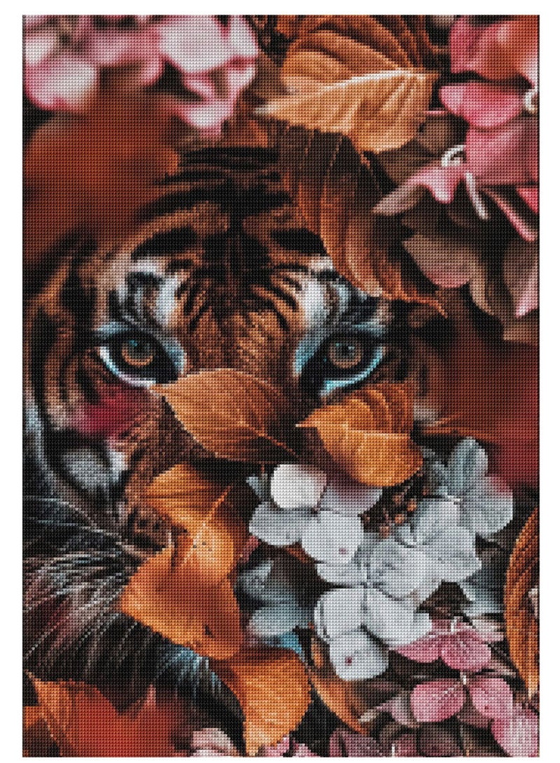 STRATEG Craft Kts DIY 5D Round Diamond Painting Multicolor - Image 5