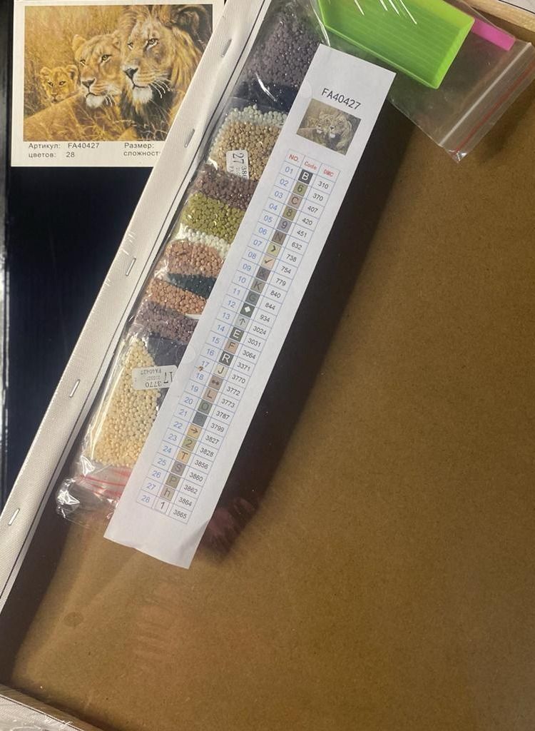 STRATEG Craft Kts DIY 5D Round Diamond Painting Multicolor - Image 2