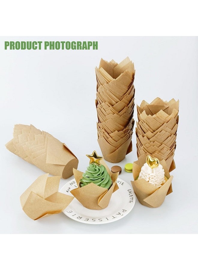 Korty Parchent Paper Cupcake Liners,200Pcs Parchment Paper Muffin Liners for Baking, Non Stick Cupcake Wrappers for Cup Cake, Weddings, Birthdays and Party, Christmas (Natural) - Image 2