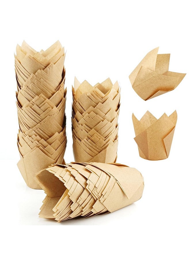 Korty Parchent Paper Cupcake Liners,200Pcs Parchment Paper Muffin Liners for Baking, Non Stick Cupcake Wrappers for Cup Cake, Weddings, Birthdays and Party, Christmas (Natural) - Image 1