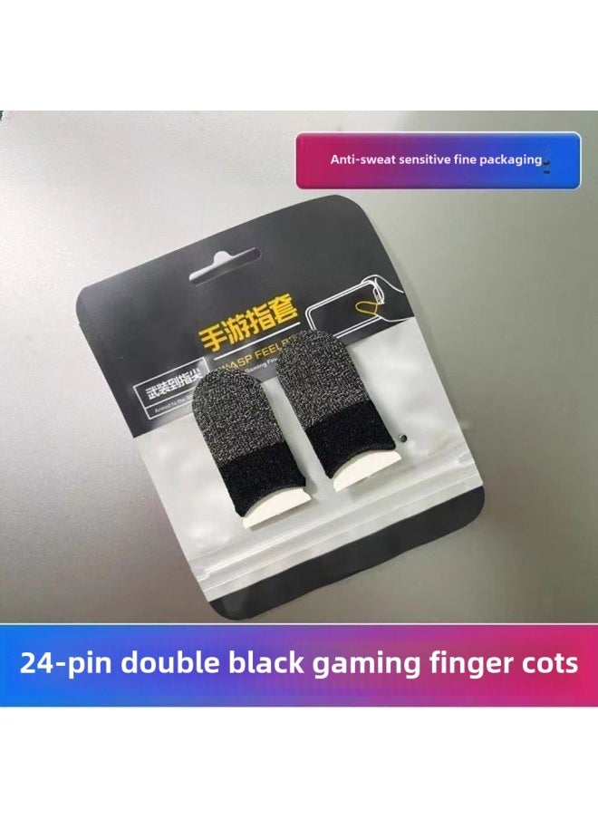Generic Explosions Hand-swimming Finger Cover Chicken Eating Artifact King E-sports Finger Cover Touch Screen Breathable Sweat-proof Game Finger Cover-Product Color:Xuanwu (magic Finger Sleeve)  - Image 1