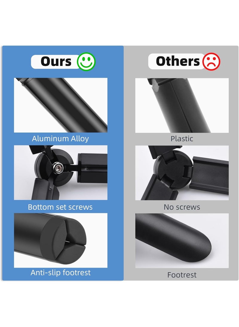 Bukela Mini Vlog Tripod for DJI Pocket 3 OM Osmo Mobile 7P 6, for GoPro 13 Max Hero, for Insta360 X5 X3 X4, for DJI Action 5 Pro Smooth Hohem Feiyu DSLR Camera Desktop Tabletop Stand Grip Accessories - Image 2