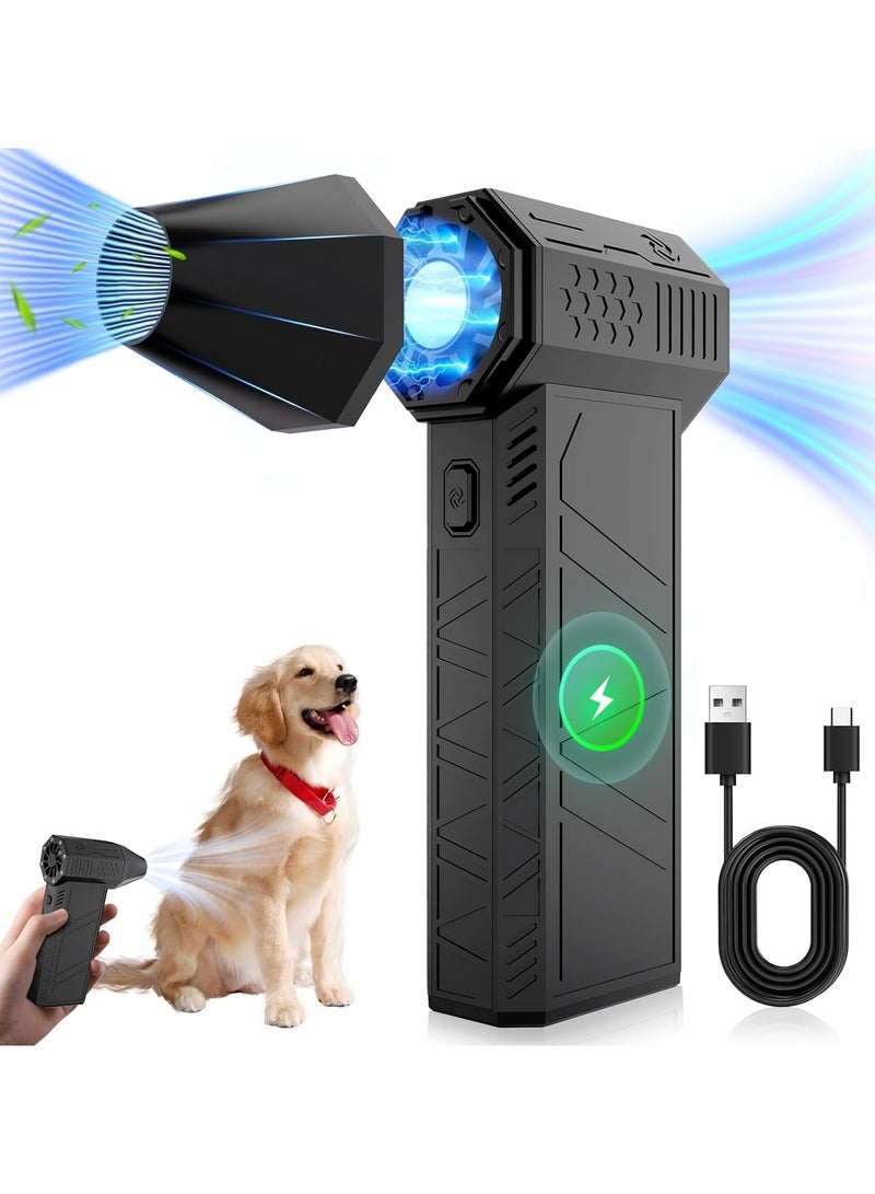 Rabos Mini Turbo Jet Fan X3 Blower – 130,000 RPM Brushless Motor, 52m/s Wind Speed Industrial Duct Fan, Handheld High-Power Air Blower for Dust,Keyboard Cleaning - Black - Image 2