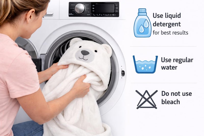 BRANDONN New Born Baby Blanket Pack of Super Soft Bathrobe Wrapper Bath Towel for Boys, Girls, Babies (White Dog, Length 82 cm x Width 82 cm, 0-12 Months) - Image 5