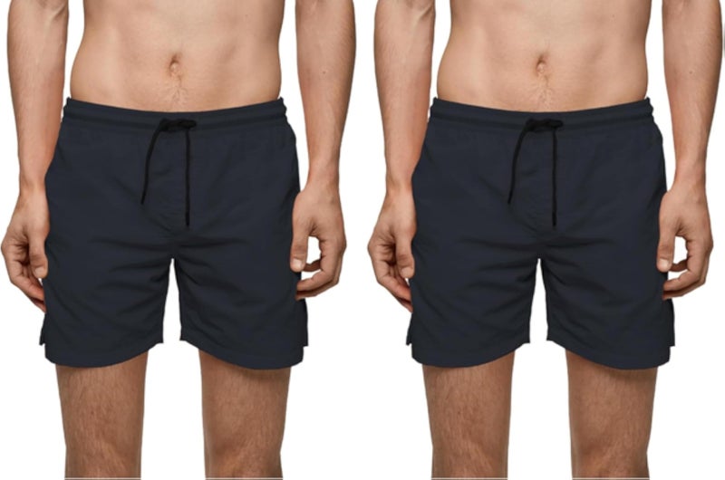 Dice EbbFlow SWIMSUITE for Men, Abyss Grey, M (Pack of 2)